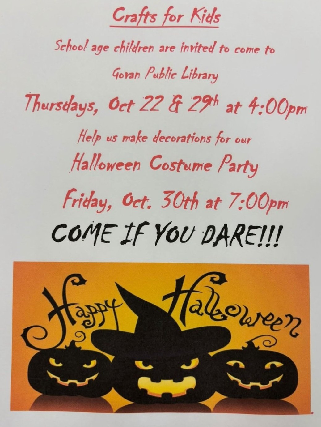 The poster for Halloween Costume Party