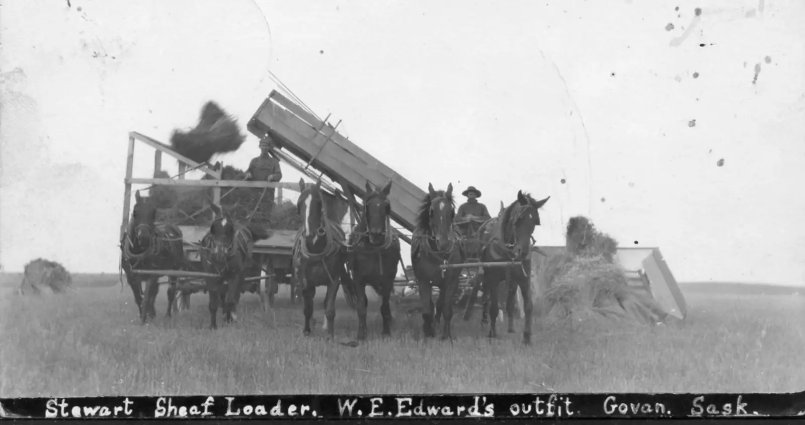 Stewart Sheaf Loader at work near Govan