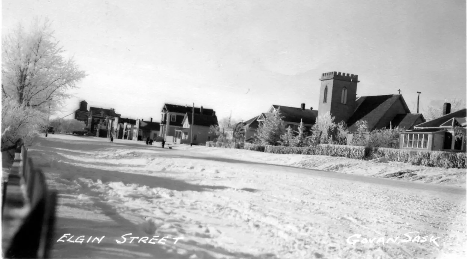 Elgin Street in winter, Govan
